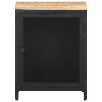 Bedside Cabinet 40x30x53 cm Solid Rough Mango Wood