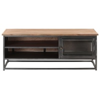 Coffee Table Grey 90x50x35 cm Solid Acacia Wood