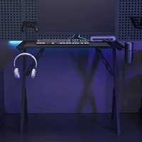 Gaming Desk with Y Shape Legs Black 90x60x75 cm
