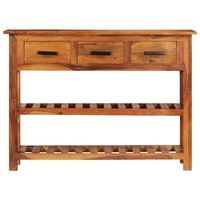 Sideboard with 3 Drawers 110x30x80 cm Solid Wood Acacia