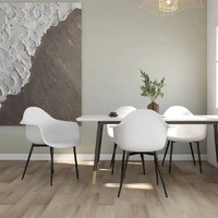 Dining Chairs 4 pcs White PP