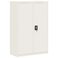 File Cabinet White 90x40x140 cm Steel