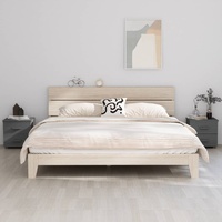 Bedside Cabinets"HAMAR"2 pcs Dark Grey 40x35x44.5 cm Solid Wood