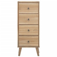 Chest of Drawers 40x30x100 cm Solid Wood Teak