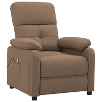 Massage Chair Brown Fabric