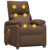 Massage Chair Brown Fabric