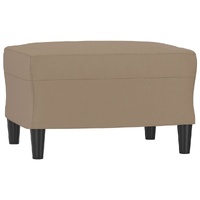 Footstool Cappuccino 60x50x41 cm Faux Leather