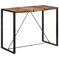 Bar Table 140x70x110 cm Solid Wood Reclaimed