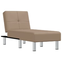 Chaise Longue Capuccino Faux Leather