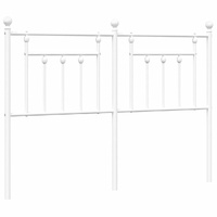Metal Headboard White 137 cm Double