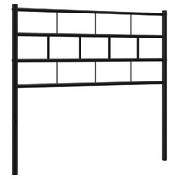 Metal Headboard Black 90 cm
