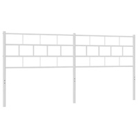 Metal Headboard White 183 cm King