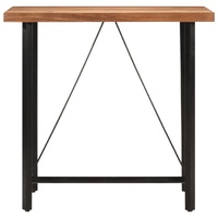 Bar Table 110x55x107 cm Solid Wood Acacia and Iron