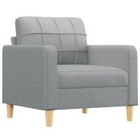 Sofa Chair Light Grey 60 cm Fabric