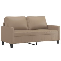 2-Seater Sofa Cappuccino 140 cm Faux Leather