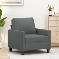 Sofa Chair Dark Grey 60 cm Fabric