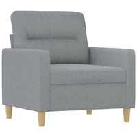 Sofa Chair Light Grey 60 cm Fabric