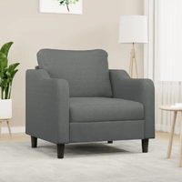 Sofa Chair Dark Grey 60 cm Fabric