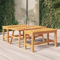 Coffee Table 100x50x45 cm Solid Wood Acacia