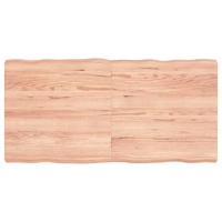 Table Top Light Brown 120x60x(2-6)cm Treated Solid Wood Live Edge
