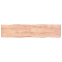 Table Top Light Brown 180x40x(2-4)cm Treated Solid Wood Live Edge