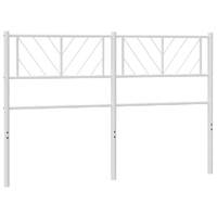 Metal Headboard White 152 cm Queen