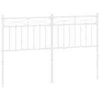 Metal Headboard White 137 cm Double