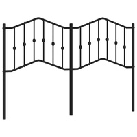 Metal Headboard Black 137 cm Double
