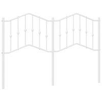 Metal Headboard White 137 cm Double