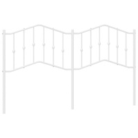 Metal Headboard White 183 cm King