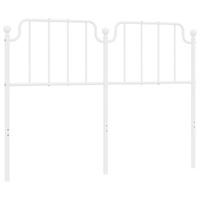 Metal Headboard White 137 cm Double