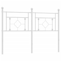 Metal Headboard White 137 cm Double