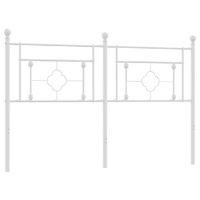 Metal Headboard White 152 cm Queen