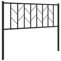 Metal Headboard Black 107 cm King Single