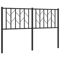 Metal Headboard Black 137 cm Double