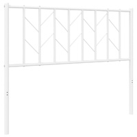 Metal Headboard White 107 cm King Single