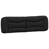 Headboard Cushion Black 180 cm Faux Leather