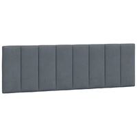 Headboard Cushion Dark Grey 152 cm Queen Velvet