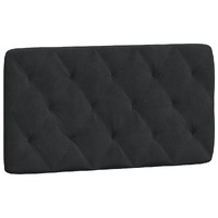 Headboard Cushion Black 107 cm King Single Velvet
