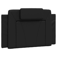 Headboard Cushion Black 90 cm Faux Leather