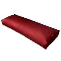 Upholstered Back Cushion Wine Red 120 x 40 x 10 cm