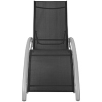 Sun Lounger Aluminium Black