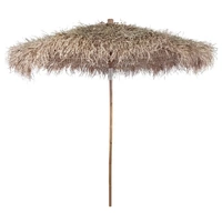 Bamboo Garden Parasol with Banana Leaf Roof 210 cm