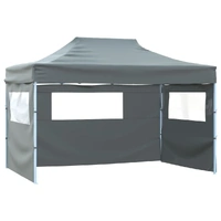 Foldable Tent with 3 Walls 431x291x315 cm Anthracite