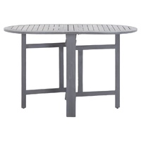 Garden Table Grey 120x70x74 cm Solid Acacia Wood