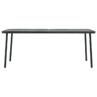 Garden Table Dark Grey 180x83x72 cm Steel