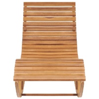 Rocking Sunlounger Solid Teak Wood