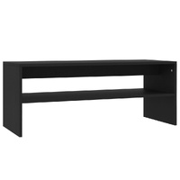 Coffee Table Black 100x40x40 cm Engineered Wood