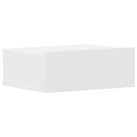 Floating Nightstand White 40x30x15cm Engineered Wood