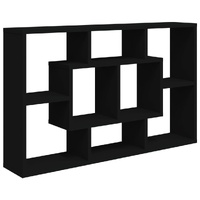 Wall Shelf Black 85x16x52.5 cm Engineered Wood